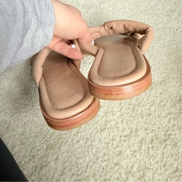 SCHUTZ Fairy Padded Open Toe Leather Sandals Size 9 - Picture 4 of 8